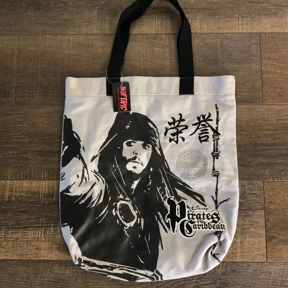 Disney Other - NEW Hot Topic Disney Pirates of the Caribbean Tote Bag approximately 15 x 17”